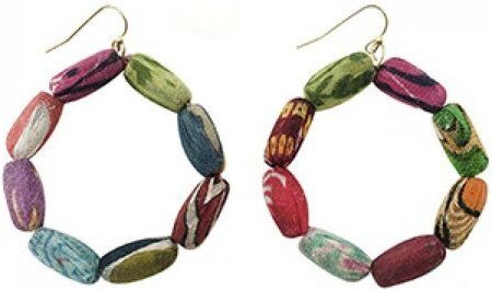 Worldfinds Kantha Ohrringe Kai Hoops
