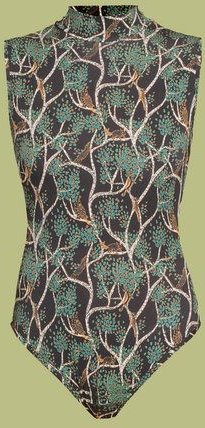 Atelier SNOW Ärmelloser Body mit Muster aus Bio-Baumwolle