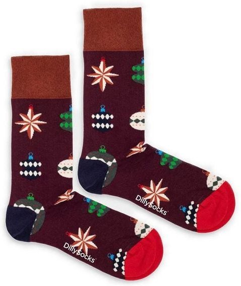 DillySocks Socken Bauble Joy aus Biobaumwoll-Mix