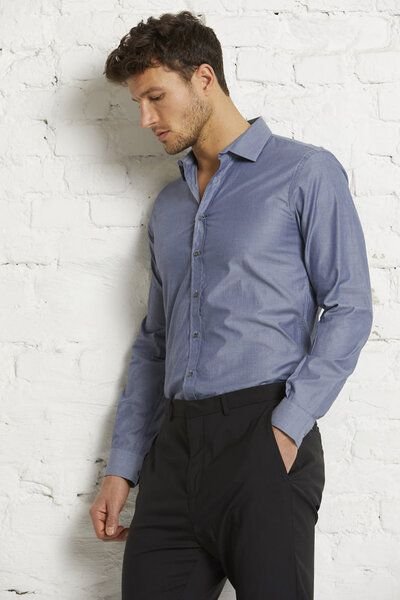 Wunderwerk Herrenhemd aus Bio-Baumwolle "Metro shirt slim male"