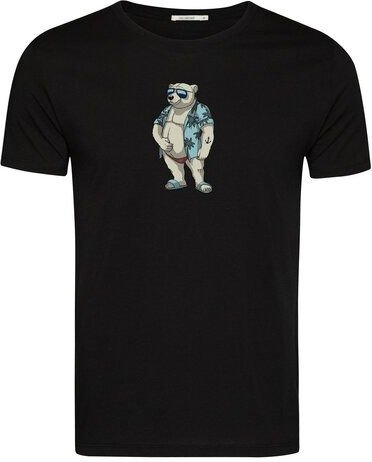 GREENBOMB Animal Beach Bear Guide - Sportliches T-Shirt aus Bio-Baumwolle / hochwertiger Print / GOTS / Fair & Vegan