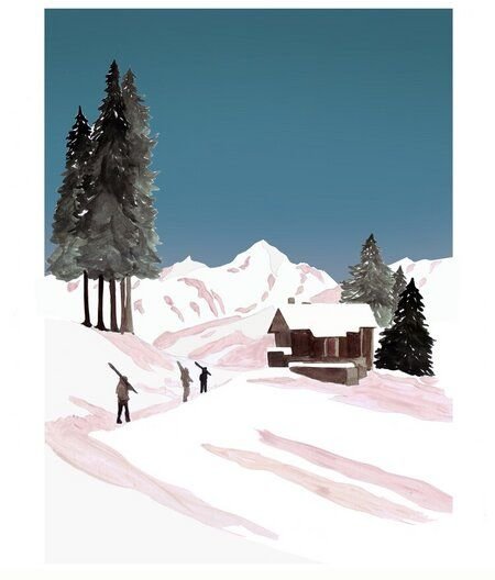 Photocircle Poster / Leinwandbild - Mantika Mountain Love Hometime