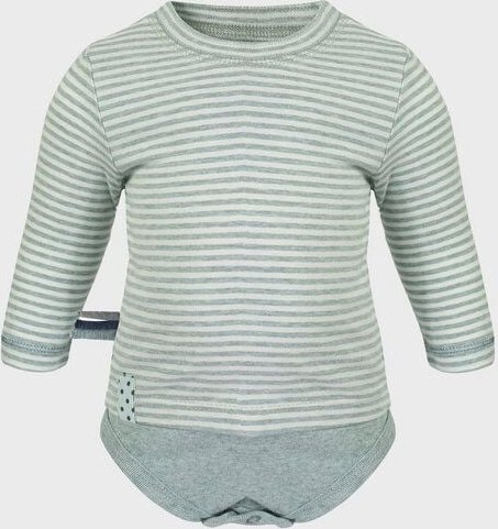Baby Langarm T-shirt Body, gestreift 'OrganicEra' aus Bio Baumwolle