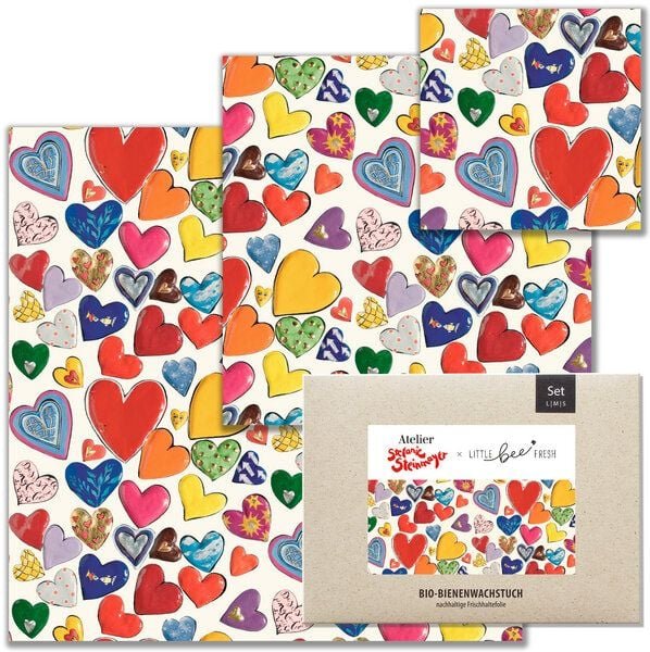 little bee fresh Bio-Bienenwachstuch "Starter-Set" 3er