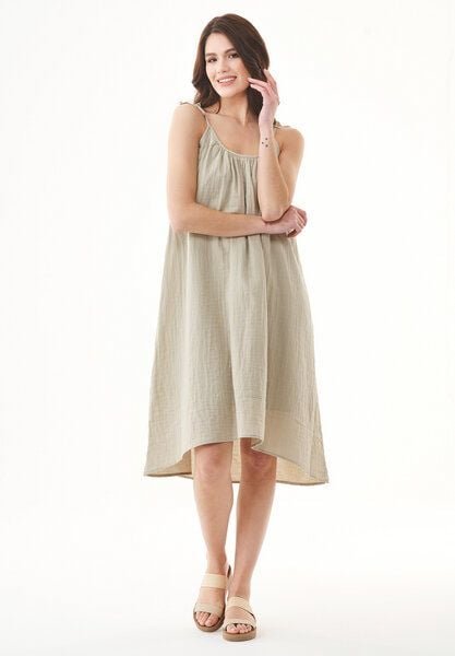 ORGANICATION Spaghettiträger-Kleid aus Bio-Baumwolle
