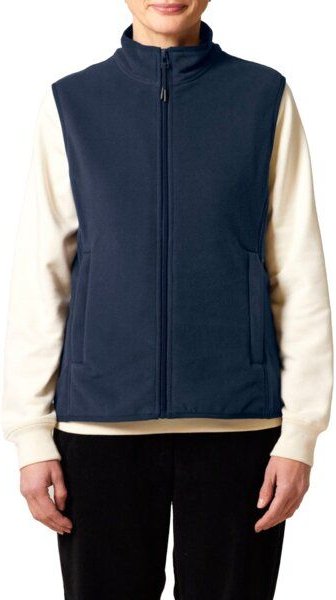 YTWOO Damen ärmellose Fleecejacke enganliegend aus 100% recyceltem Polyester