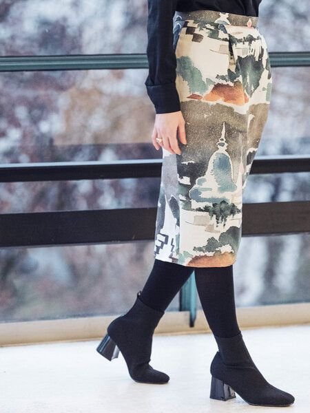 Sophia Schneider-Esleben Rock Maria Bali - Wickelkleid Damenkleid aus Bio-Baumwolle