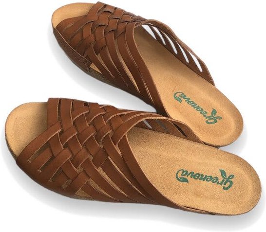 Greenova flache Flecht-Schläppchen Porto