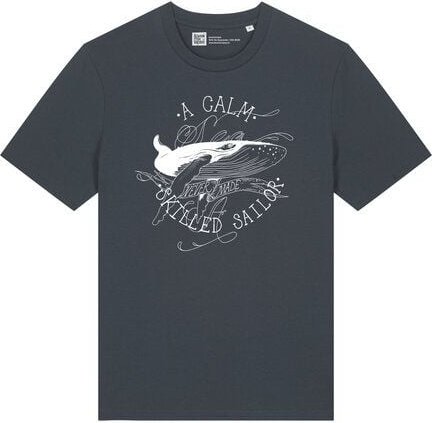 ilovemixtapes Unisex T-Shirt mit a calm sea.. Wal Motiv – Nachhaltig, Fair, Vegan, Bio-Baumwolle