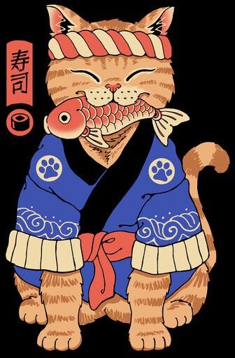 Photocircle Poster / Leinwandbild - Sushi Meowster