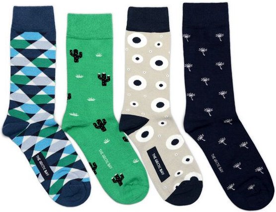 The Arctic Bay Socken 4er-Pack aus Bio-Baumwolle – Amazonas Edition – Doppelfadig, Nachhaltig & Fair Hergestellt