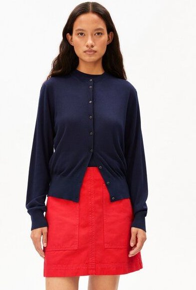 Thumbnail - ARMEDANGELS FINE KNIT Damen Strickjacke aus Bio-Baumwoll Mix