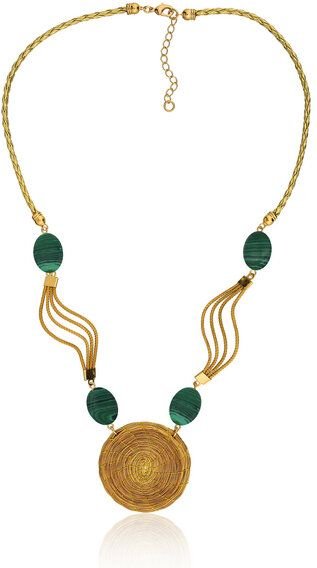 Aline Celi Halskette Bella Bio aus Golden Grass