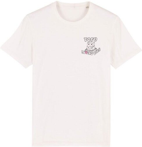 roots of compassion T-Shirt Tofu Lovers Club bio & fair & vegan - weiter Schnitt - veggie, Vegetarier, Veganer