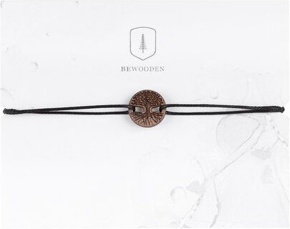 BeWooden Holzarmband Lifetree – handgefertigter, nachhaltiger Schmuck mit Baum‑Symbol