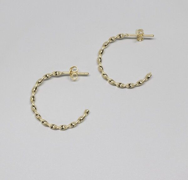 fejn jewelry Creole 'twisted hoop XS/M'