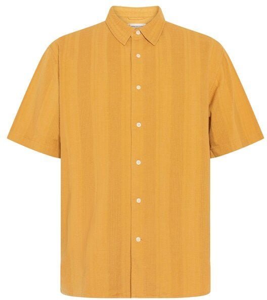 KnowledgeCotton Apparel Kurzarm-Hemd Relaxed Structure