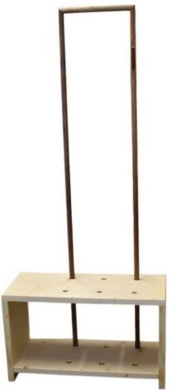 4betterdays Garderobe 'MyStyle' - Small | L 75 x T 30 x H 45 cm | Zirbe