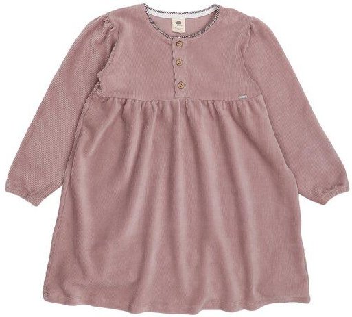 Kinder Cordkleid GOTS zertifiziert – Bio-Baumwolle, Rosa, Langarm, weich & bequem, locker fallend, kombinierbar | Walkid...