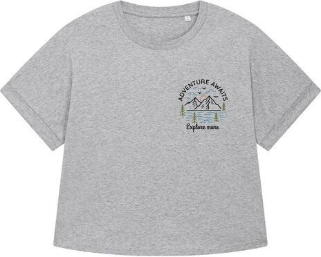 watapparel Oversize T-Shirt Frauen Adventure awaits