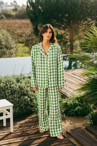 AmourLinen Langarm-Pyjama-Set Nightly