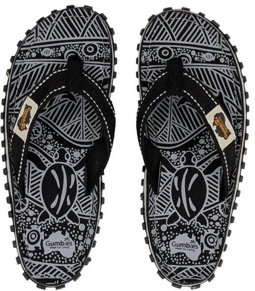 GUMBIES Black Nature - Badesandalen für Damen und Herren