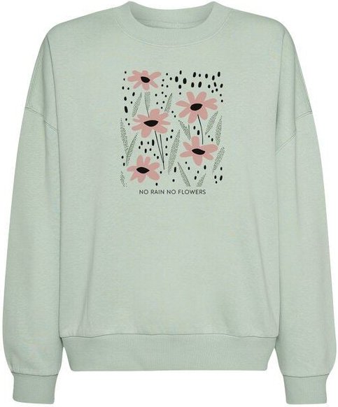 GREENBOMB Sweatshirt No Rain Core Muted Mint