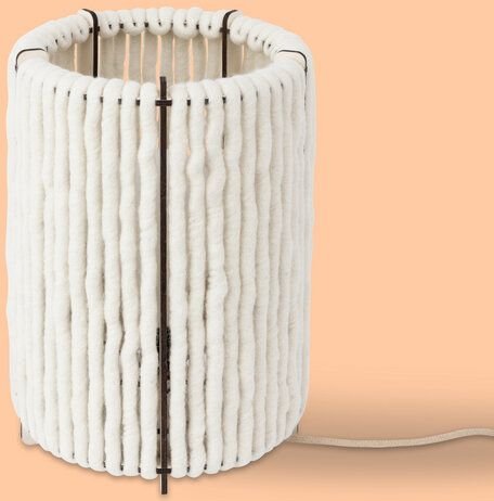 ALMUT von Wildheim Tischlampe aus 100 % Wolle vom Tiroler Stein- und Bergschaf