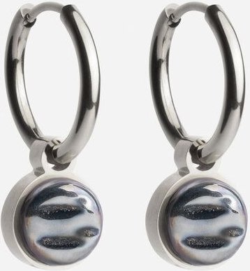 ALEXASCHA Silber Creolen mit Anhänger | Mix & Match