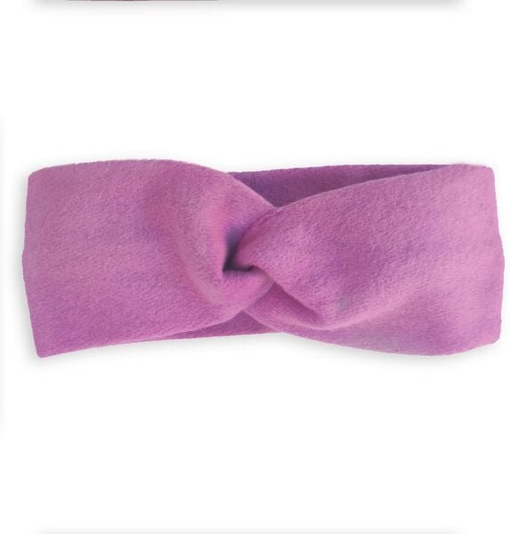 körber mode Stirnband Twist lila flauschiger Sweat Bio Baumwolle handmade