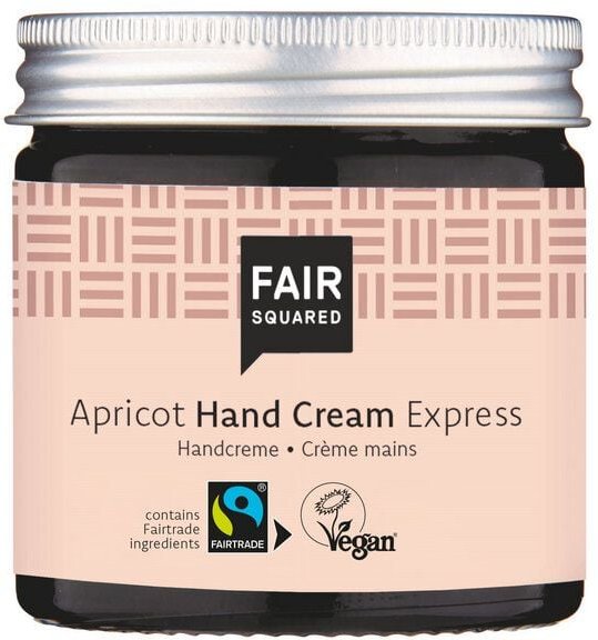 Fair Squared Hand Creme Aprikose 50ml im Glastiegel