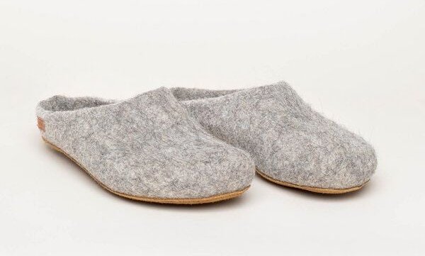 Magicfelt Filz-Hausschuh 728 aus 100% feiner Alpaka-Wolle | Pantoffel für Damen & Herren mit hochwertiger Rinds-Sohle - ...