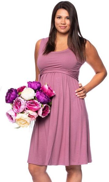 Milchshake 104 elegantes Basic Umstands- & Stillkleid aus TENCEL Modal