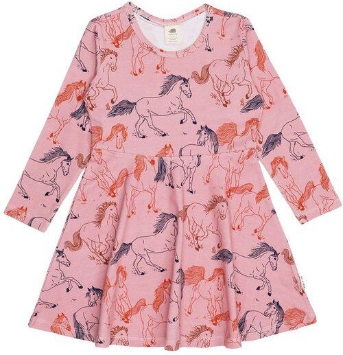 Kleinkinder Langarmkleid Winds Path aus Baumwolle mit Elasthan – bequemes Walkiddy Kleid für Alltag, Kita, Feste & Famil...