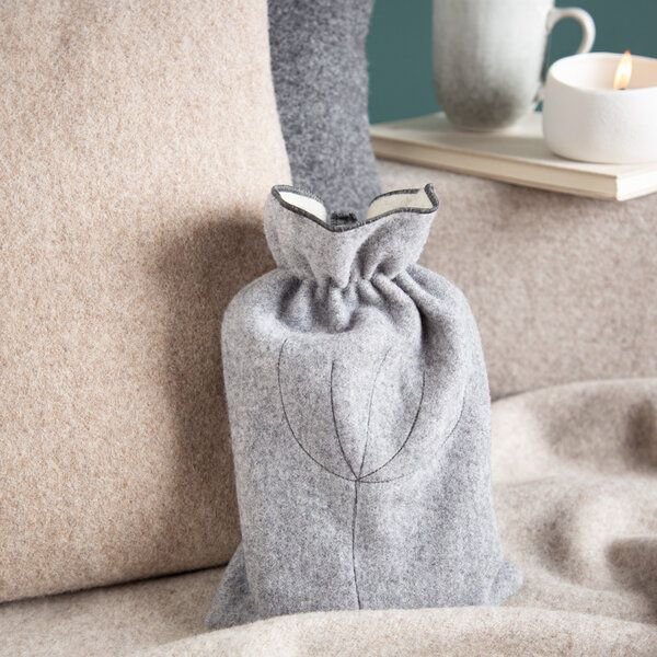 nahtur-design Ökowärmflasche mit Bezug aus 100% Schurwolle