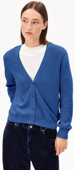 Thumbnail - ARMEDANGELS MENAAL LINKS LINKS - Damen Strickjacke aus Bio-Baumwolle
