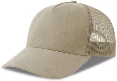 Atlantis Headwear Damen / Herren Netz Cap kombiniert mit Wildlederoptik Basecap Kappe Cappy