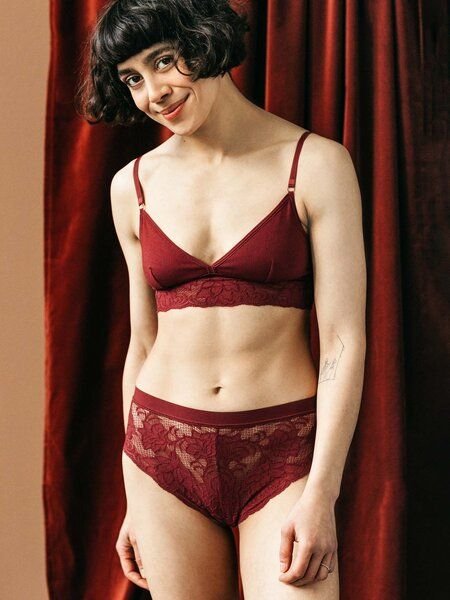 erlich textil Isabell Hipster mit Spitze aus Q-Nova, made in Europe