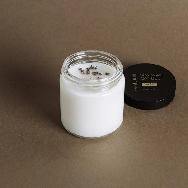 Munio Candela the MUNIO – kleine Bio-Sojawachskerze mit Duft im Glas