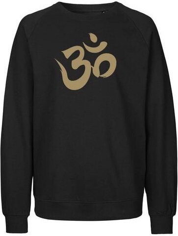 Peaces.bio - handbedruckte Biomode Bio Damen Sweatshirt Loose Fit Om