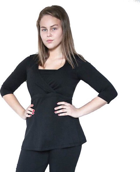 Leela Cotton Damen Tunika Bluse Bio-Baumwolle GOTS Langarmshirt Oberteil