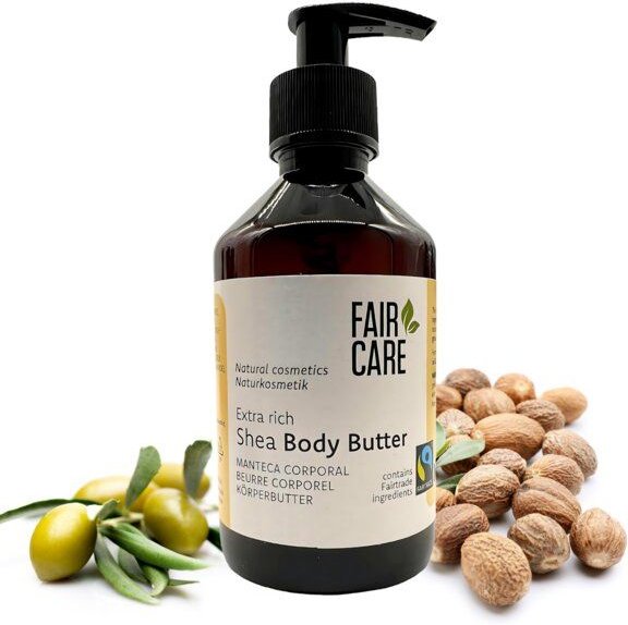 FAIR CARE Body Butter Shea 240 ml - Körperbutter mit Pumpspender