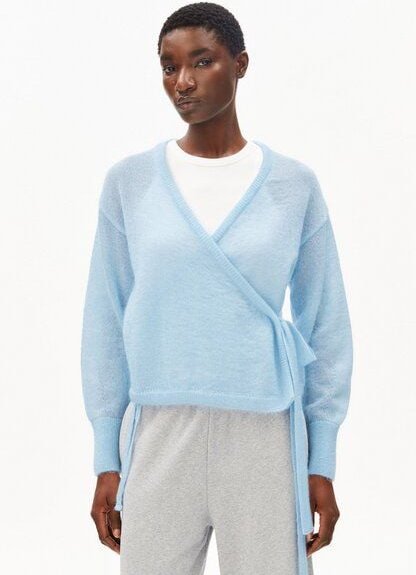 ARMEDANGELS MOHAIR BLEND WRAP - Damen Strickjacke aus Mohair-Woll Mix