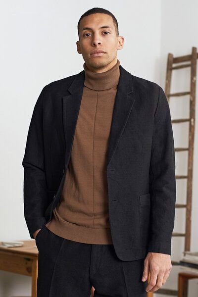 About Companions Entspannter Blazer ENVER aus nachhaltigem Winterleinengemisch