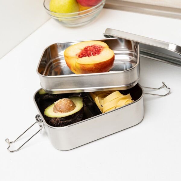 eTHikǝ Stainless steel lunch box Double Layer (double stick)