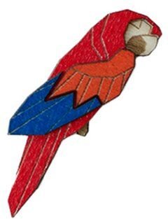BeWooden Brosche aus Holz - Ara Papagei Brosche | Mode Schmuck | Unisex