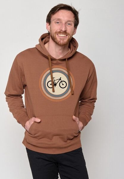 GREENBOMB Bike Target Joy - Bequemer Hoodie aus Bio-Baumwolle / hochwertiger Print / GOTS / Fair & Vegan