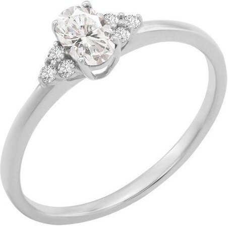 Eppi Verlobungsring mit Moissaniten und Lab Grown Diamanten Sheldo