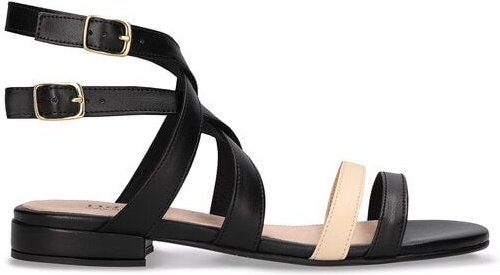 Thumbnail - Nae Vegan Shoes NAE - Olga Schwarz Vegane Flache Schuhe in AppleSkin