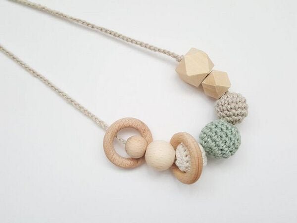 Stillkette Mamakette Holz 10 Farben | Bio Baumwollgarn | NoniKids Berlin